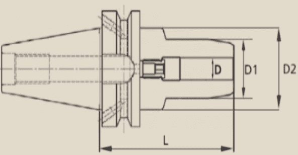 BT40HY25 - BT40 25MM HİDROLİK TUTUCU - 2