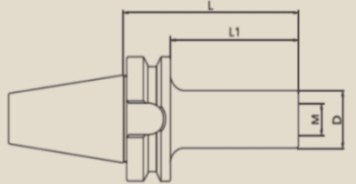 BT40M16100 - BT40 M16-100 VİDALI TUTUCU - 2