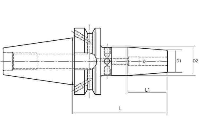 BT40SF04160 - BT40 SF04 160 ISITMALI TUTUCU - 2