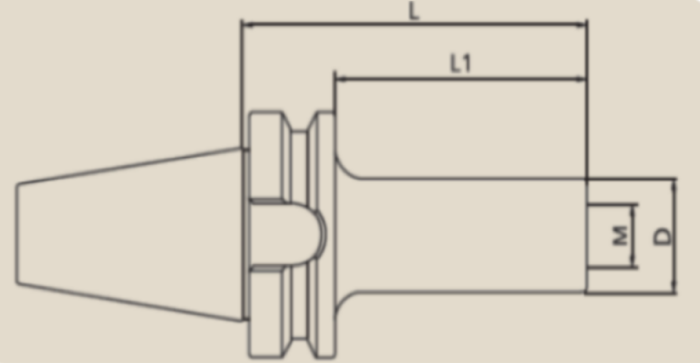 DIN40M1275 - DIN40 M12-75 VİDALI TUTUCU - 2