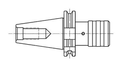 DIN40TC1 - DIN40 TC1 KILAVUZ ÇEKME BAŞLIĞI Ø19XM5-M14 - 2