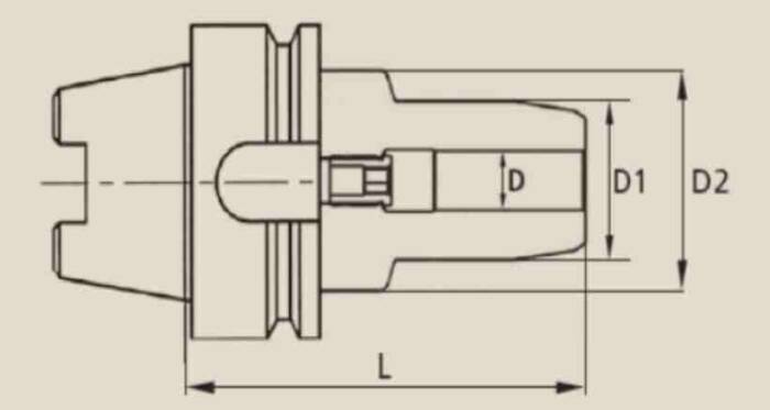 HSK63AHY10 - HSK63A 10MM HİDROLİK TUTUCU - 2