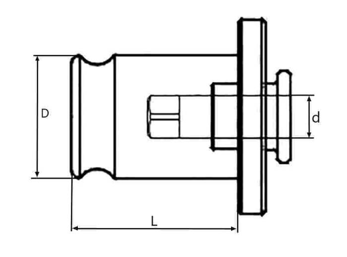 TC110080 - TC1 10X8 Ø19 KILAVUZ ADAPTÖRÜ SABİT - 2