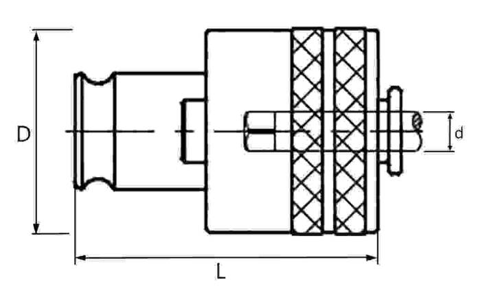 TCS1M1010080 - TCS1 M10 10X8 Ø19 KILAVUZ ADAPTÖRÜ EMNİYETLİ - 2