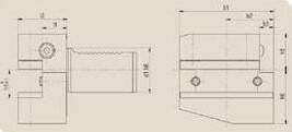 B1-20x16x30 - VDI20 TUTUCU B1 16X30MM - 2