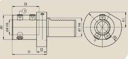 E1-30x32 - VDI30 TUTUCU E1 32MM - 2